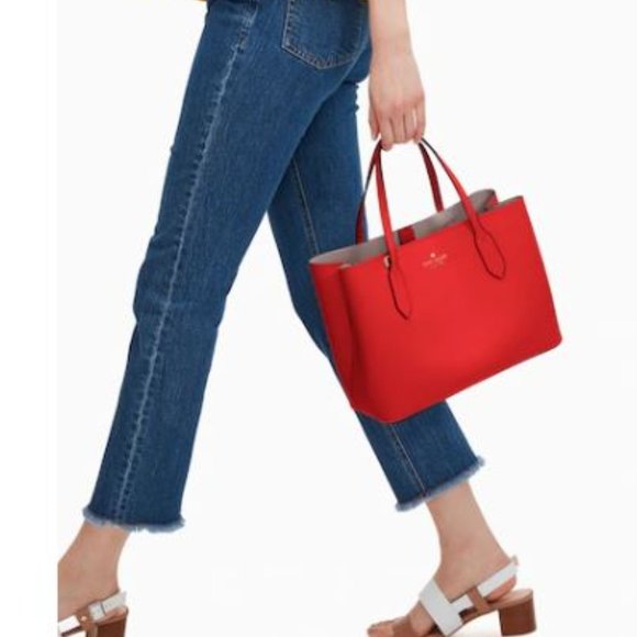 Kate Spade Harper Satchel In SO Heirloom Tomato Red NWT! - Picture 4 of 10